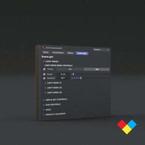 SceneLight® preset plugin product screenshot.